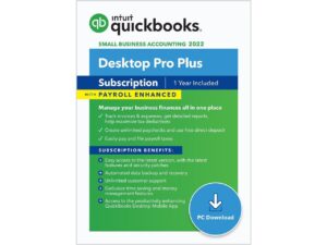 QuickBooks Desktop Pro Plus with Enhanced Payroll 2022